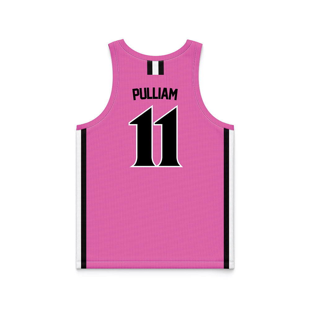 William & Mary - NCAA Men's Basketball : Kyle Pulliam - Pink Basketball Jersey-1