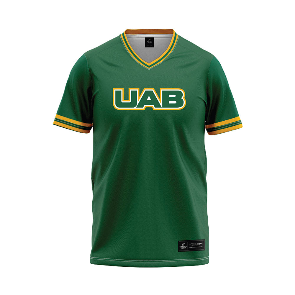 UAB - NCAA Baseball : Patrick McGlon - Green Baseball Jersey-0