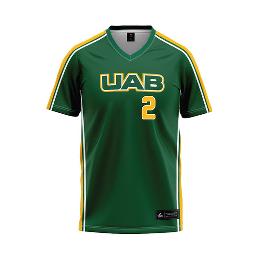 UAB - NCAA Softball : Jaycee Holt - Green Baseball Jersey-0