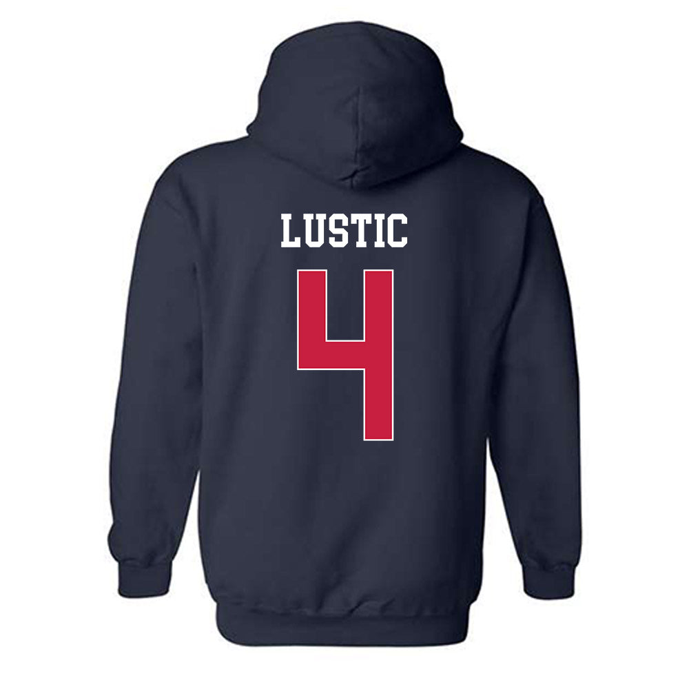 South Alabama - NCAA Baseball : Brock Lustic - Classic Fashion Shersey Hooded Sweatshirt-1