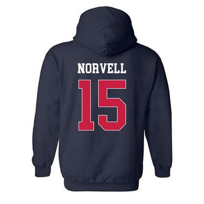 South Alabama - NCAA Women's Volleyball : Halle Norvell - Classic Fashion Shersey Hooded Sweatshirt-1