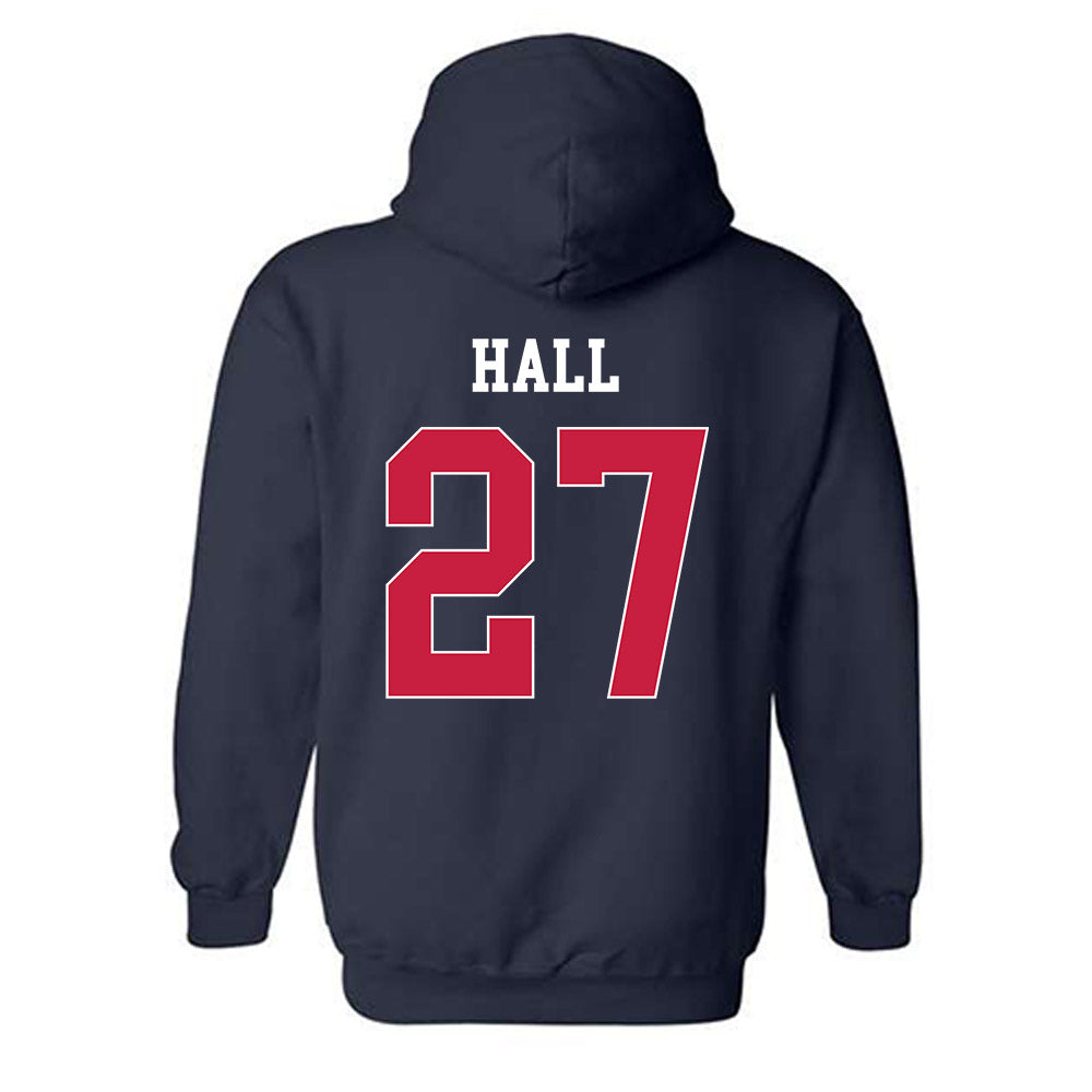 South Alabama - NCAA Football : Zech Hall - Classic Fashion Shersey Hooded Sweatshirt-1