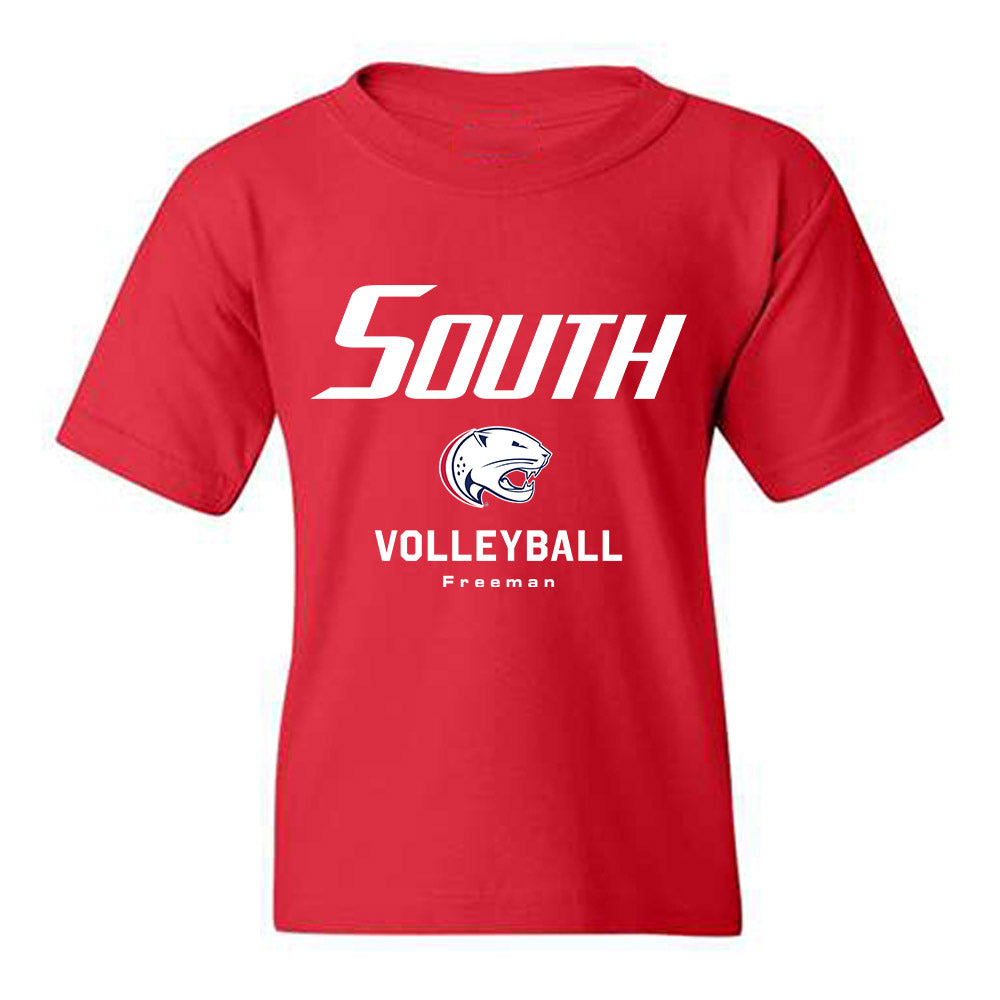 South Alabama - NCAA Women's Volleyball : Alivia Freeman - Classic Fashion Shersey Youth T-Shirt-0