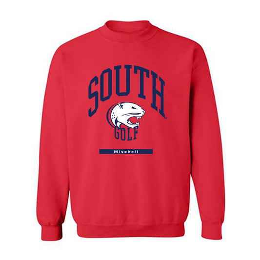 South Alabama - NCAA Men's Golf : Eli Mitchell - Classic Fashion Shersey Crewneck Sweatshirt-0