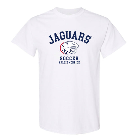 South Alabama - NCAA Women's Soccer : Hallie McBride - Classic Fashion Shersey T-Shirt-0