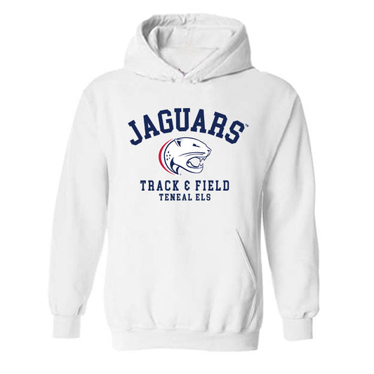 South Alabama - NCAA Women's Track & Field : Teneal Els - Classic Fashion Shersey Hooded Sweatshirt-0