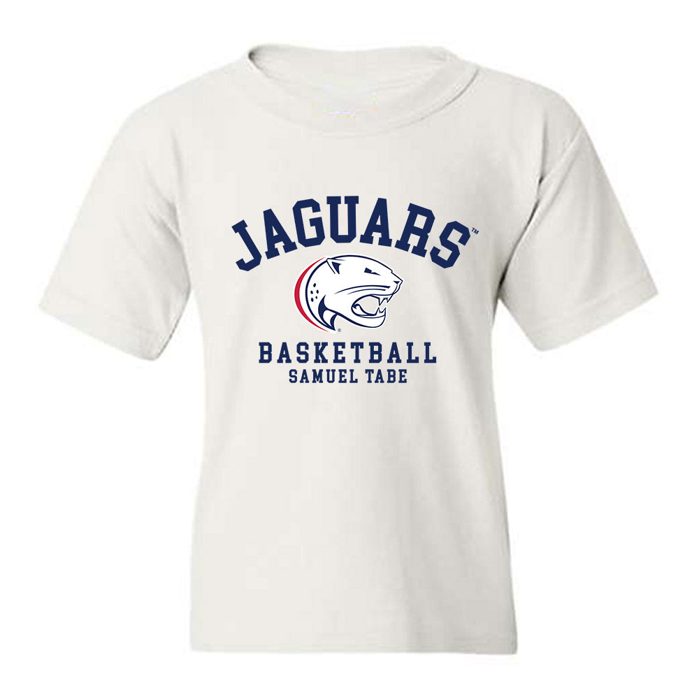 South Alabama - NCAA Men's Basketball : Samuel Tabe - Classic Fashion Shersey Youth T-Shirt-0