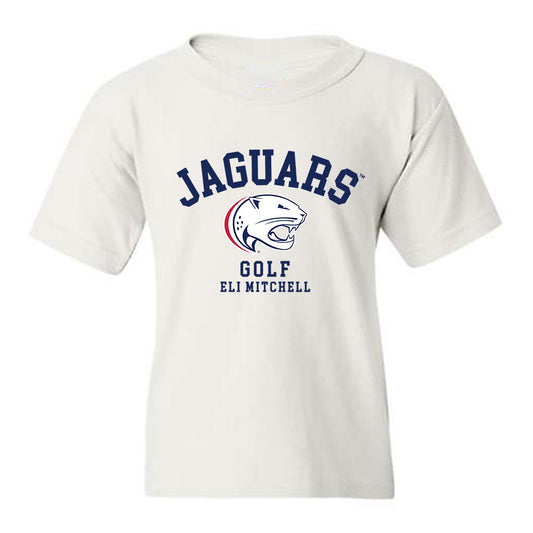 South Alabama - NCAA Men's Golf : Eli Mitchell - Classic Fashion Shersey Youth T-Shirt-0