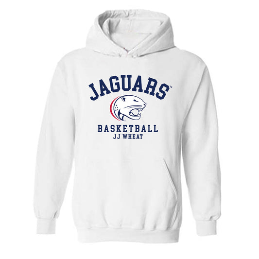 South Alabama - NCAA Men's Basketball : Jj Wheat - Classic Fashion Shersey Hooded Sweatshirt-0