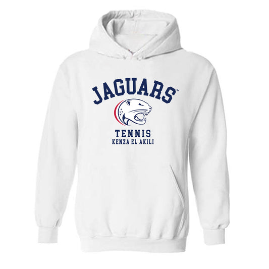 South Alabama - NCAA Women's Tennis : Kenza El akili - Classic Fashion Shersey Hooded Sweatshirt-0