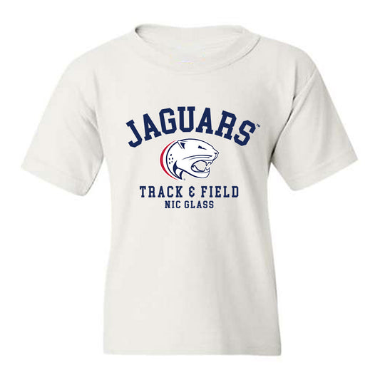 South Alabama - NCAA Men's Track & Field : Nic Glass - Classic Fashion Shersey Youth T-Shirt-0