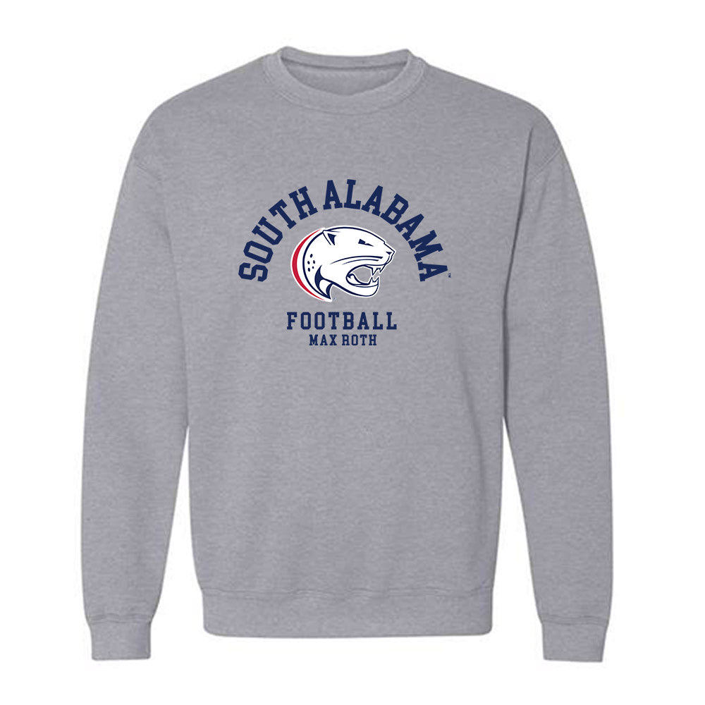 South Alabama - NCAA Football : Max Roth - Classic Fashion Shersey Crewneck Sweatshirt-0
