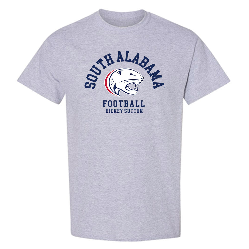 South Alabama - NCAA Football : Rickey Sutton - Classic Fashion Shersey T-Shirt-0