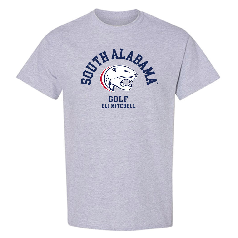 South Alabama - NCAA Men's Golf : Eli Mitchell - Classic Fashion Shersey T-Shirt-0