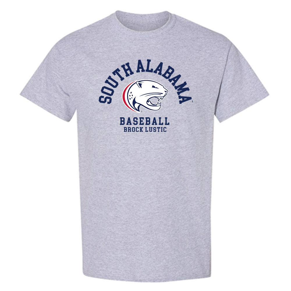 South Alabama - NCAA Baseball : Brock Lustic - Classic Fashion Shersey T-Shirt-0