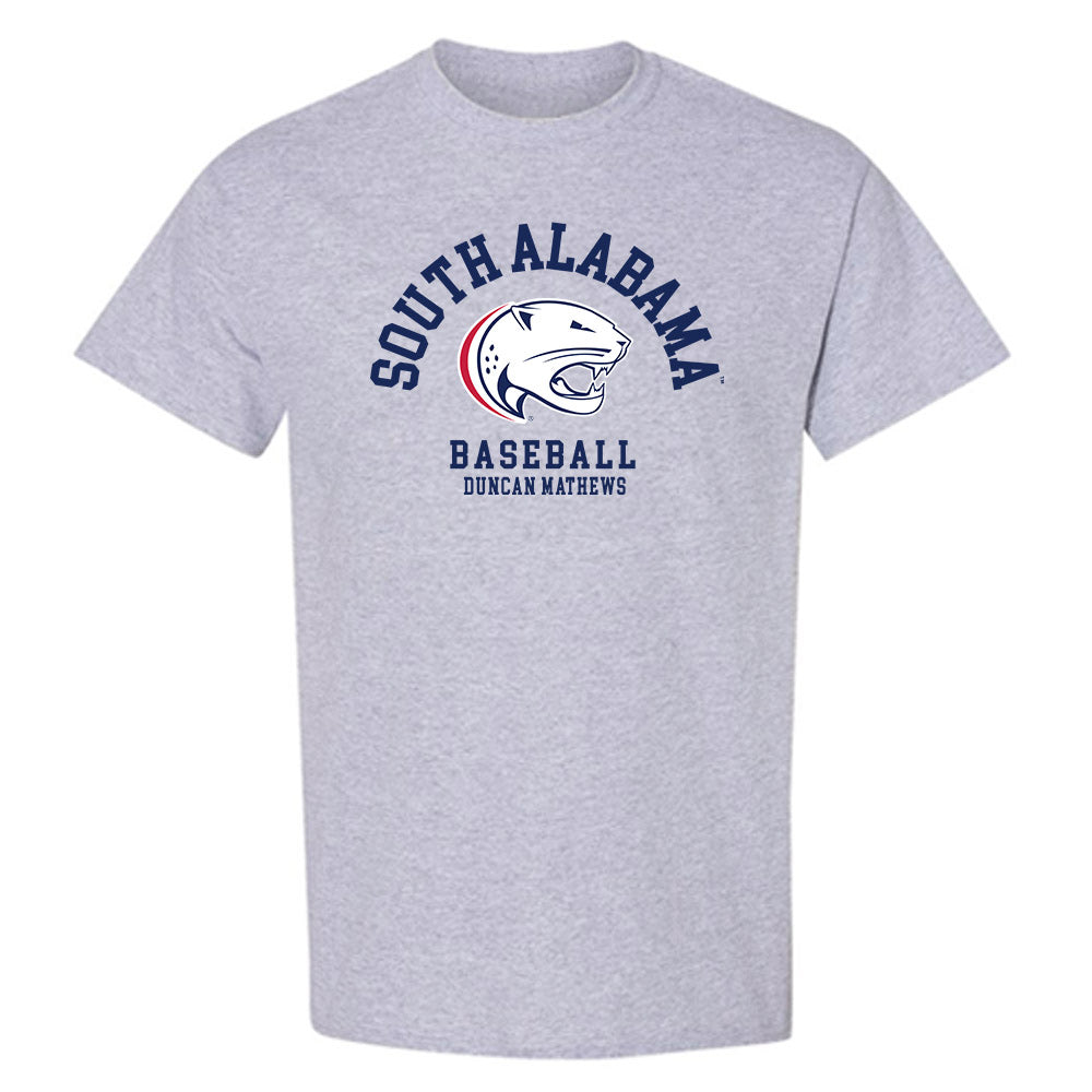 South Alabama - NCAA Baseball : Duncan Mathews - Classic Fashion Shersey T-Shirt-0