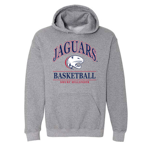 South Alabama - NCAA Men's Basketball : Smurf Millender - Classic Fashion Shersey Hooded Sweatshirt-0