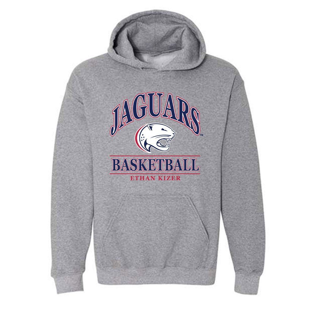 South Alabama - NCAA Men's Basketball : Ethan Kizer - Classic Fashion Shersey Hooded Sweatshirt-0