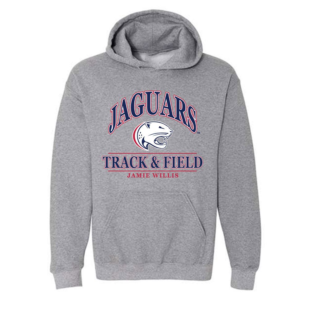 South Alabama - NCAA Women's Track & Field : Jamie Willis - Classic Fashion Shersey Hooded Sweatshirt-0