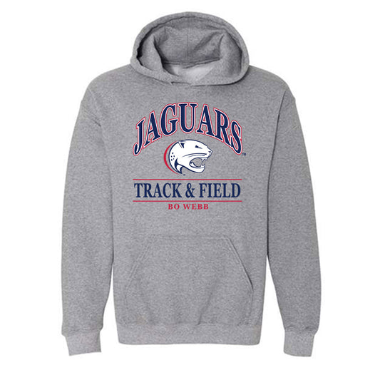 South Alabama - NCAA Men's Track & Field : Bo Webb - Classic Fashion Shersey Hooded Sweatshirt-0