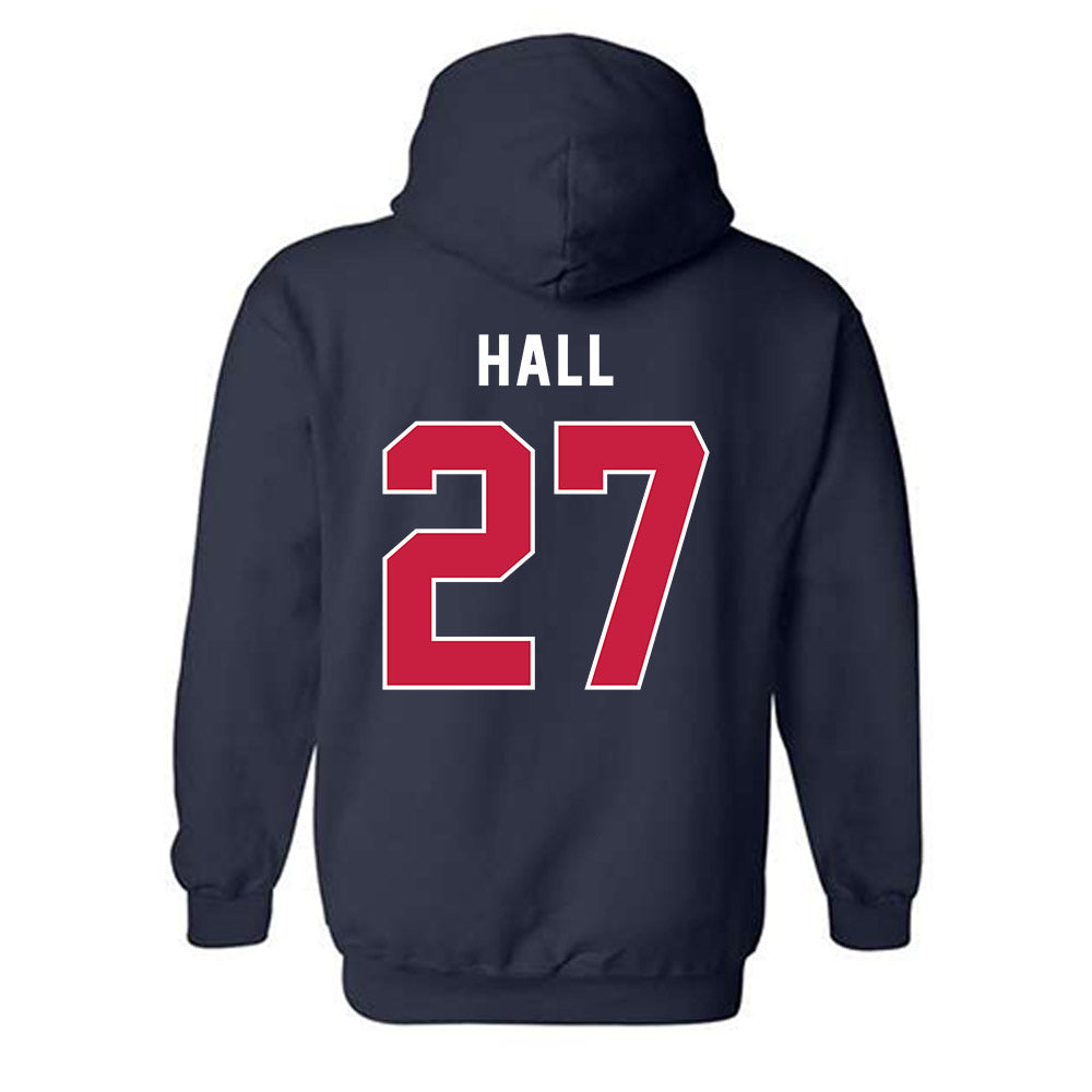South Alabama - NCAA Football : Zech Hall - Classic Fashion Shersey Hooded Sweatshirt-1