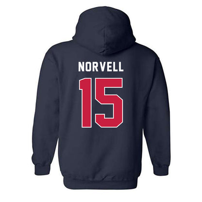 South Alabama - NCAA Women's Volleyball : Halle Norvell - Classic Fashion Shersey Hooded Sweatshirt-1