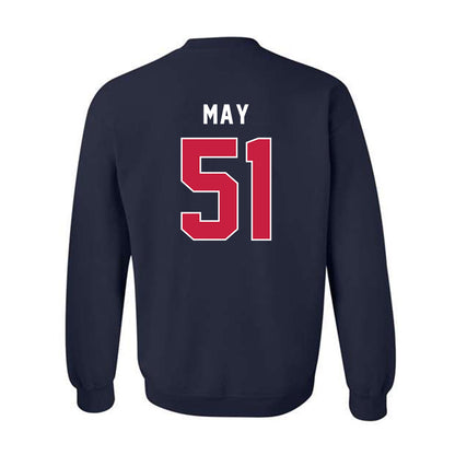 South Alabama - NCAA Football : Jordan May - Classic Fashion Shersey Crewneck Sweatshirt-1