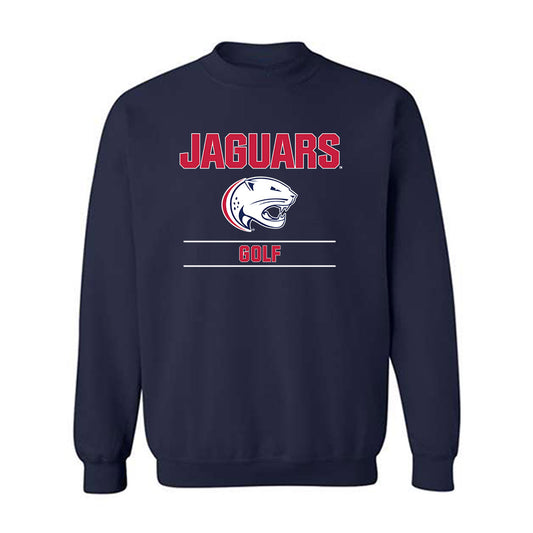 South Alabama - NCAA Men's Golf : Easton Haworth - Classic Fashion Shersey Crewneck Sweatshirt-0