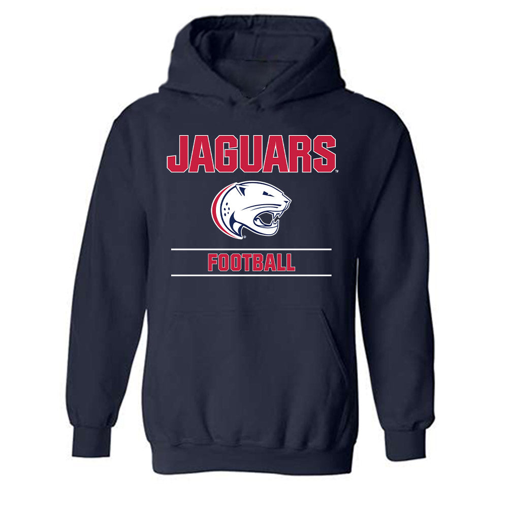 South Alabama - NCAA Football : Zech Hall - Classic Fashion Shersey Hooded Sweatshirt-0