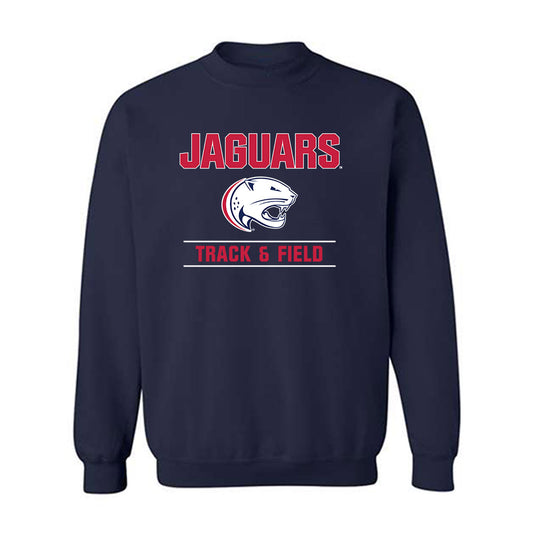 South Alabama - NCAA Men's Track & Field : Terek Logan - Classic Fashion Shersey Crewneck Sweatshirt-0