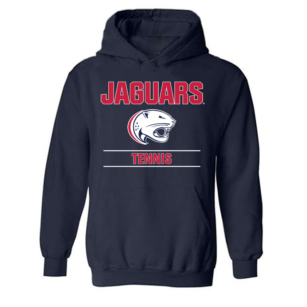 South Alabama - NCAA Men's Tennis : Braden Hannig - Classic Fashion Shersey Hooded Sweatshirt-0