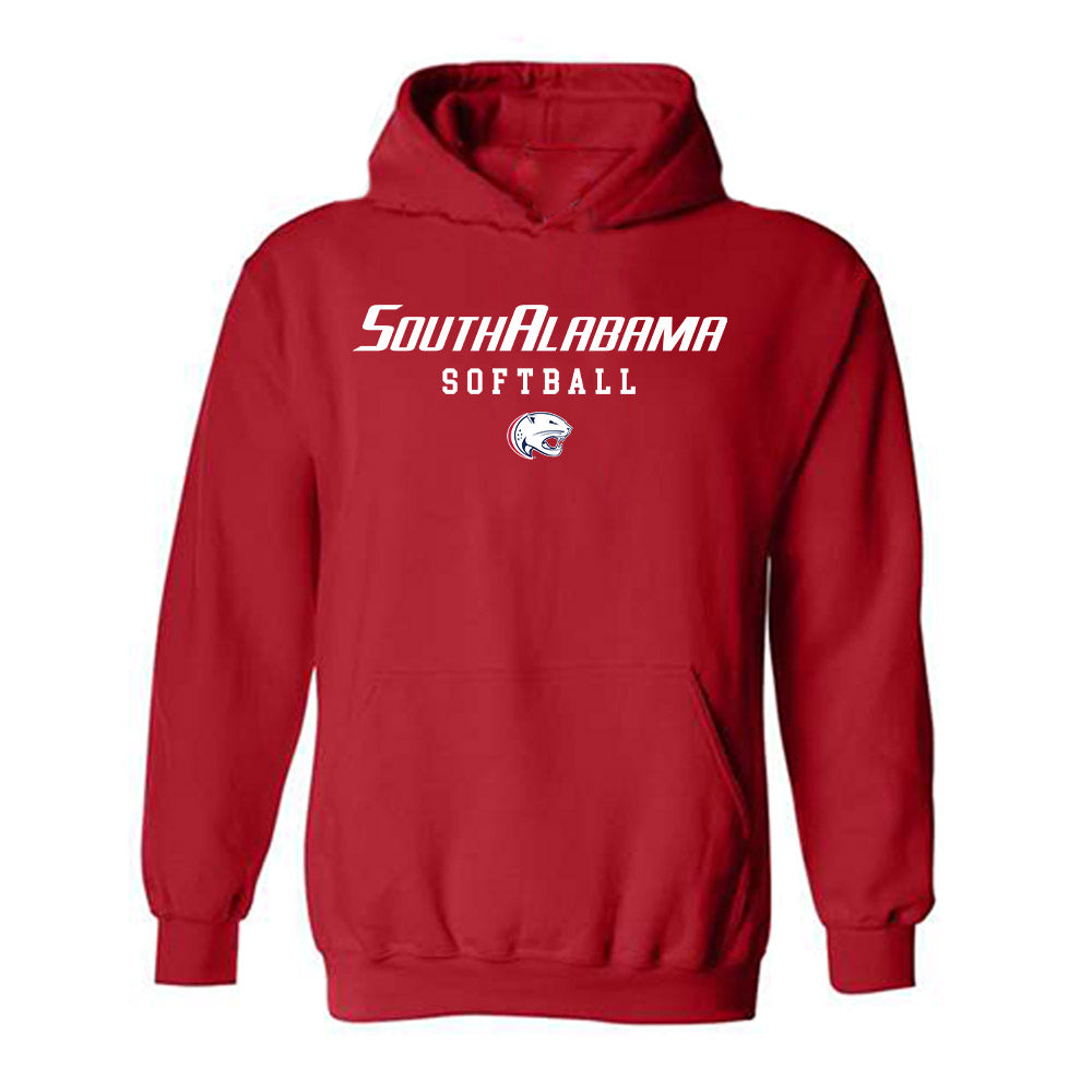 South Alabama - NCAA Softball : Kylee Savant - Classic Shersey Hooded Sweatshirt-0