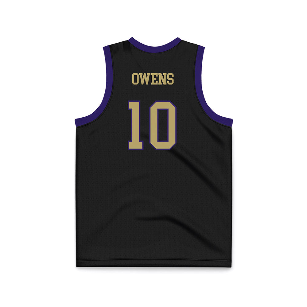 JMU - NCAA Men's Basketball : Matthew Owens - Black Basketball Jersey-1