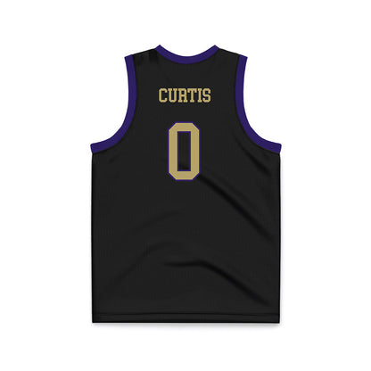JMU - NCAA Men's Basketball : Marley Curtis - Black Basketball Jersey-1