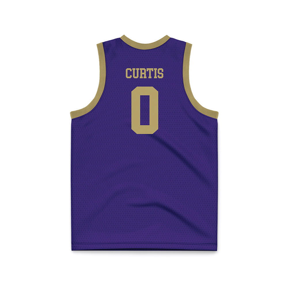 JMU - NCAA Men's Basketball : Marley Curtis - Purple Basketball Jersey-1