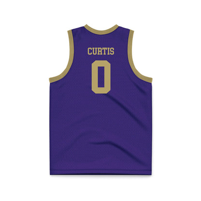 JMU - NCAA Men's Basketball : Marley Curtis - Purple Basketball Jersey-1