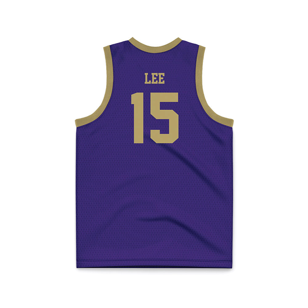 JMU - NCAA Men's Basketball : Brandon Lee - Purple Basketball Jersey-1
