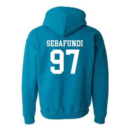 Coastal Carolina - NCAA Football : Emile Sebafundi - Classic Shersey Hooded Sweatshirt-1