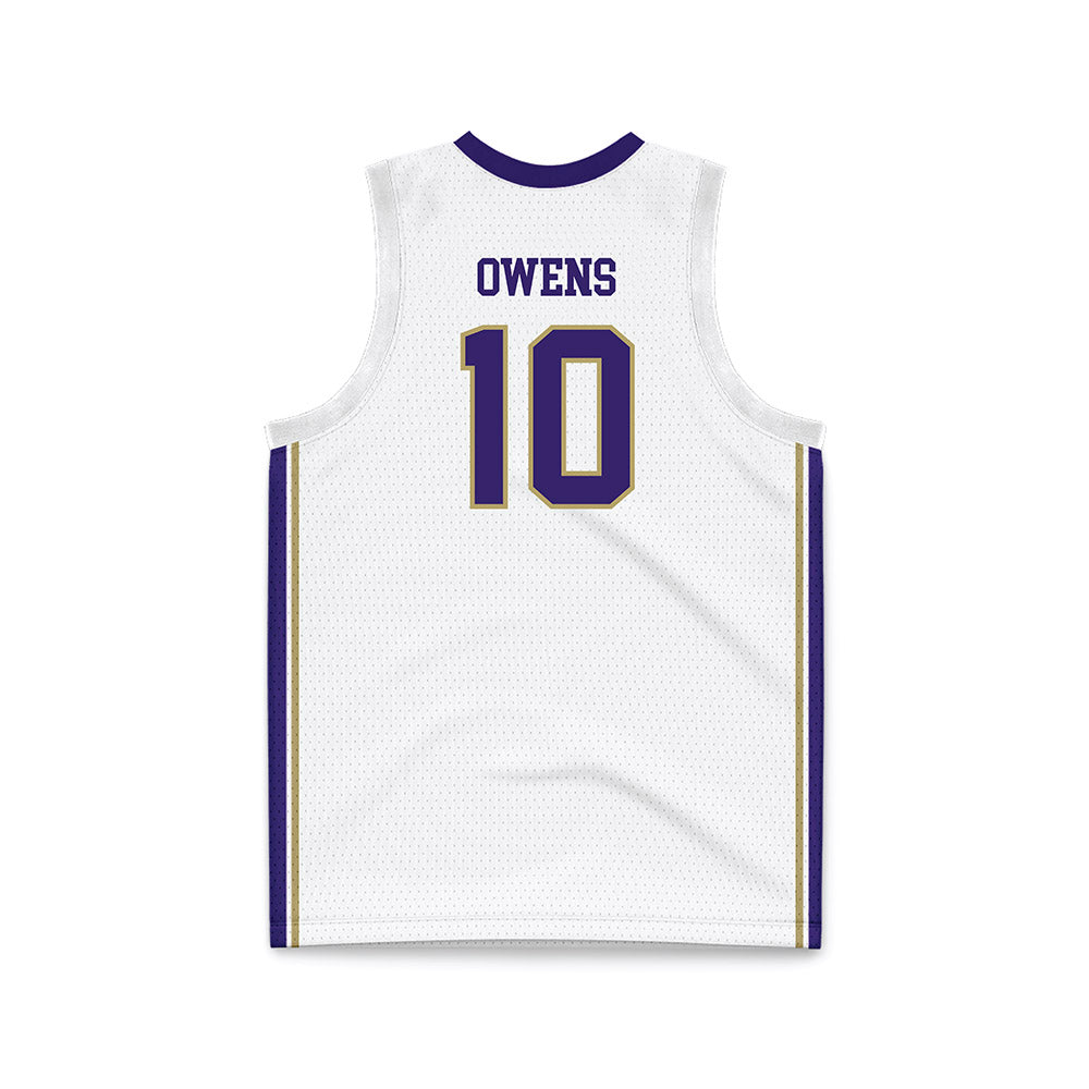 JMU - NCAA Men's Basketball : Matthew Owens - White Basketball Jersey-1