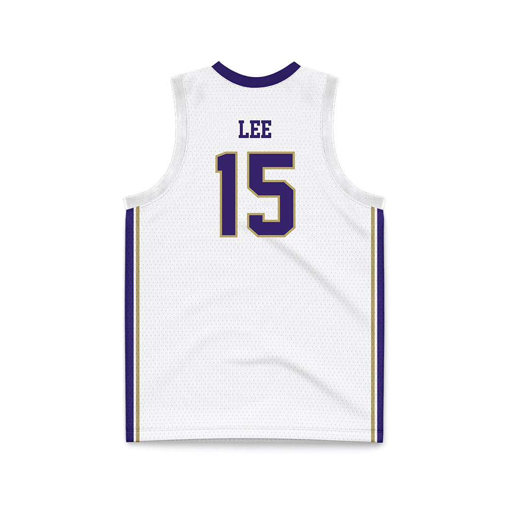 JMU - NCAA Men's Basketball : Brandon Lee - White Basketball Jersey-1