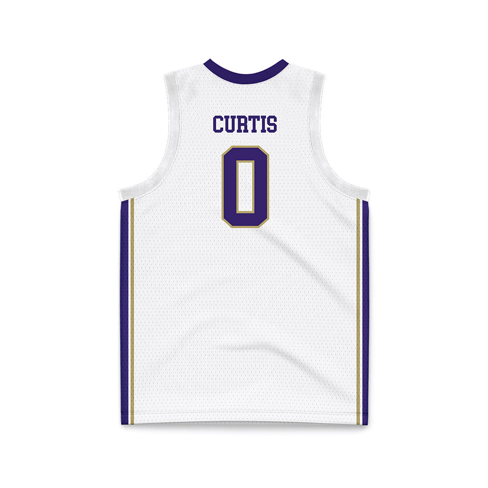 JMU - NCAA Men's Basketball : Marley Curtis - White Basketball Jersey-1