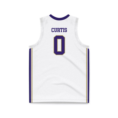 JMU - NCAA Men's Basketball : Marley Curtis - White Basketball Jersey-1