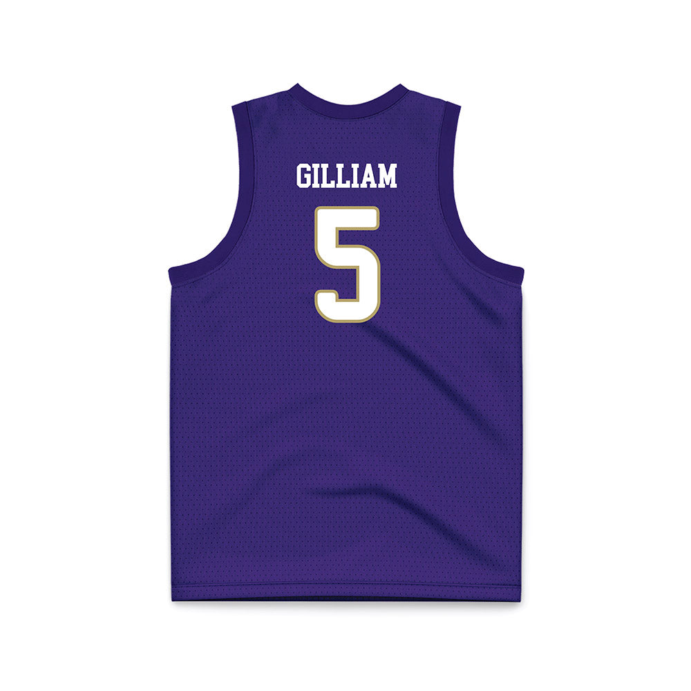JMU - NCAA Women's Basketball : Demi Gilliam - Purple Basketball Jersey-1