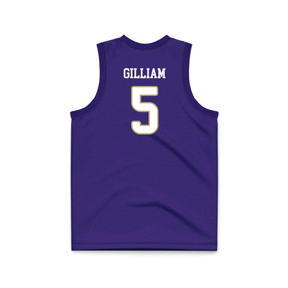 JMU - NCAA Women's Basketball : Demi Gilliam - Purple Basketball Jersey-1