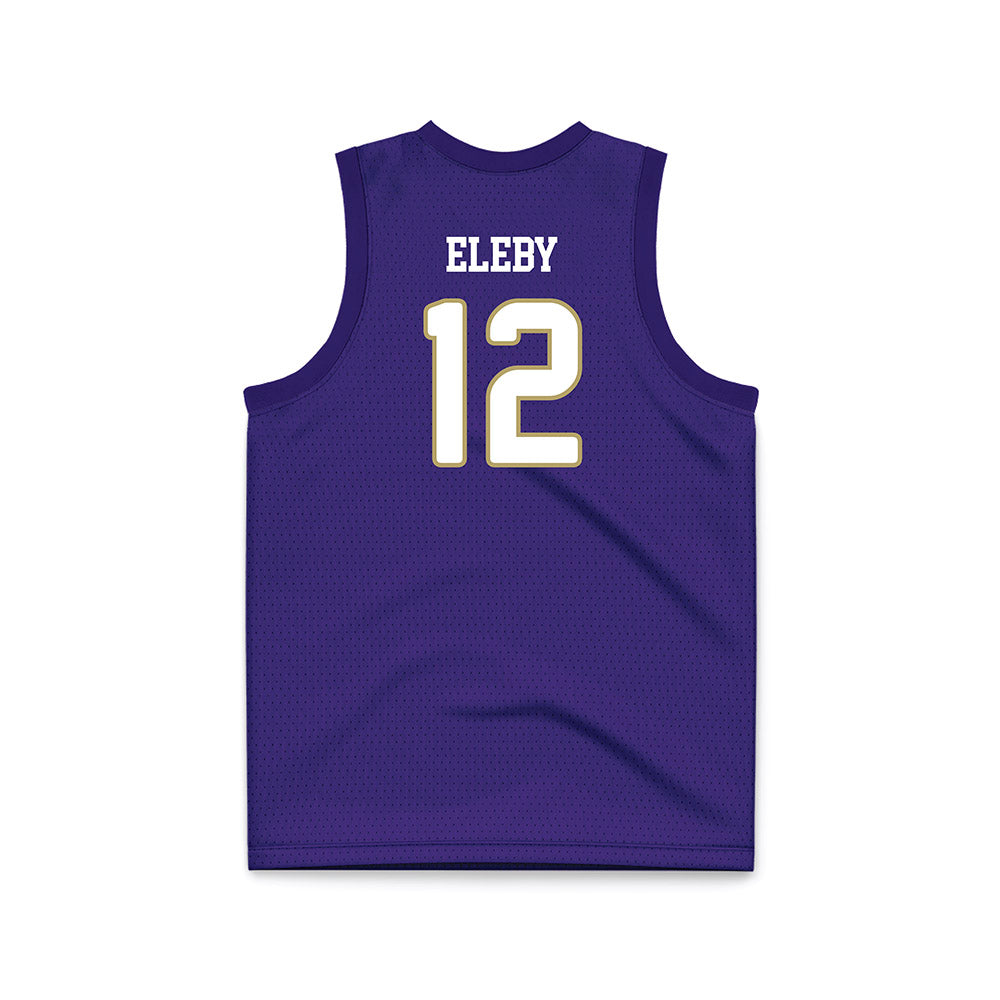 JMU - NCAA Women's Basketball : Jemma Eleby - Purple Basketball Jersey-1