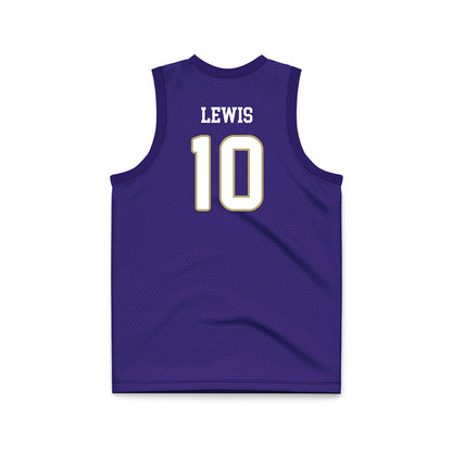 JMU - NCAA Women's Basketball : Kinley Lewis - Purple Basketball Jersey-1