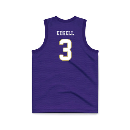 JMU - NCAA Women's Basketball : Reagan Edsell - Purple Basketball Jersey-1