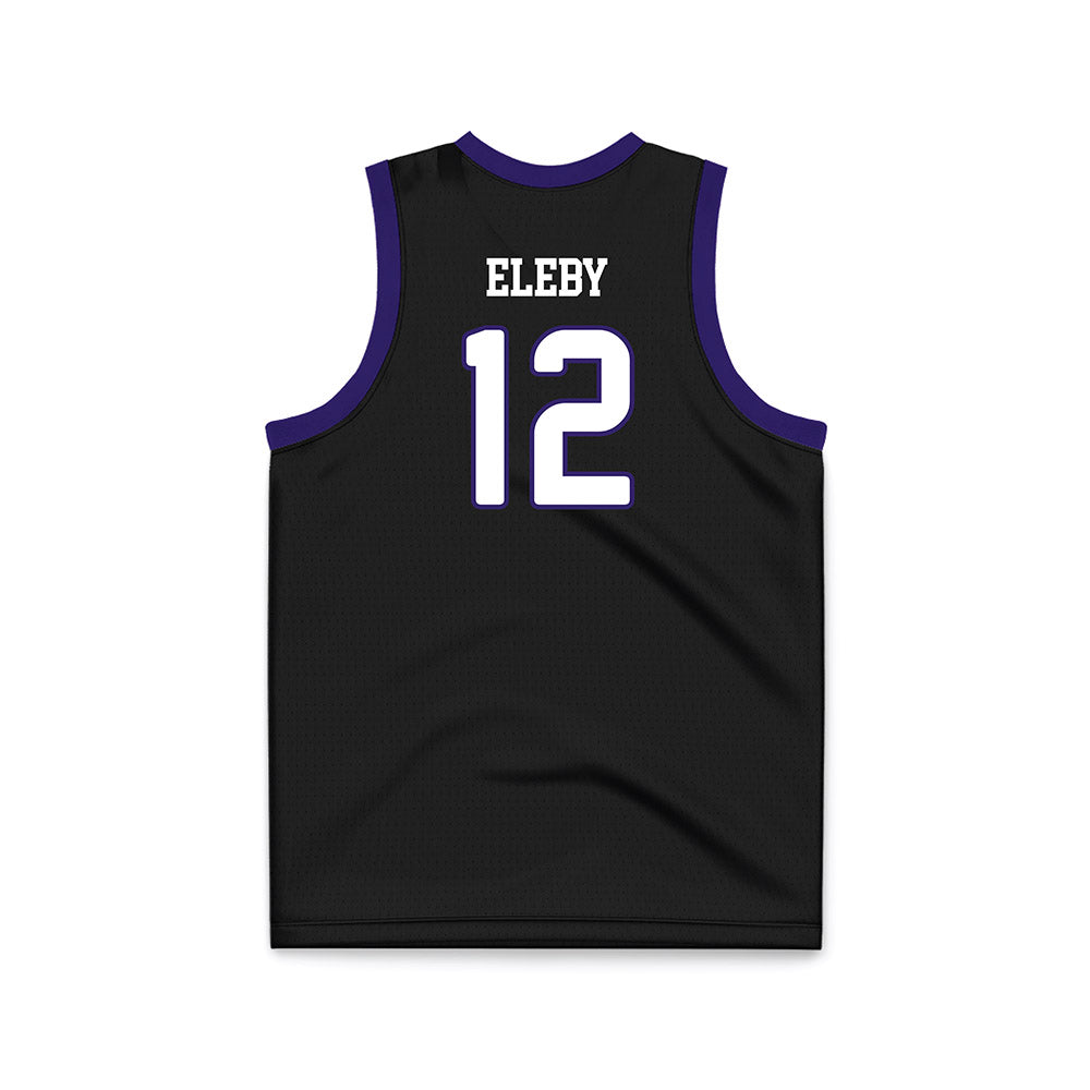 JMU - NCAA Women's Basketball : Jemma Eleby - Black Basketball Jersey-1