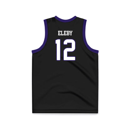 JMU - NCAA Women's Basketball : Jemma Eleby - Black Basketball Jersey-1