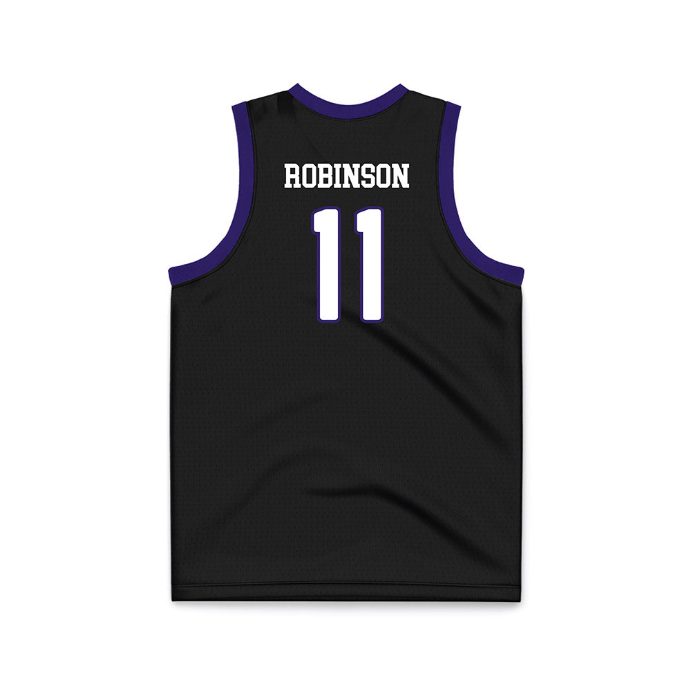 JMU - NCAA Women's Basketball : Bree Robinson - Black Basketball Jersey-1